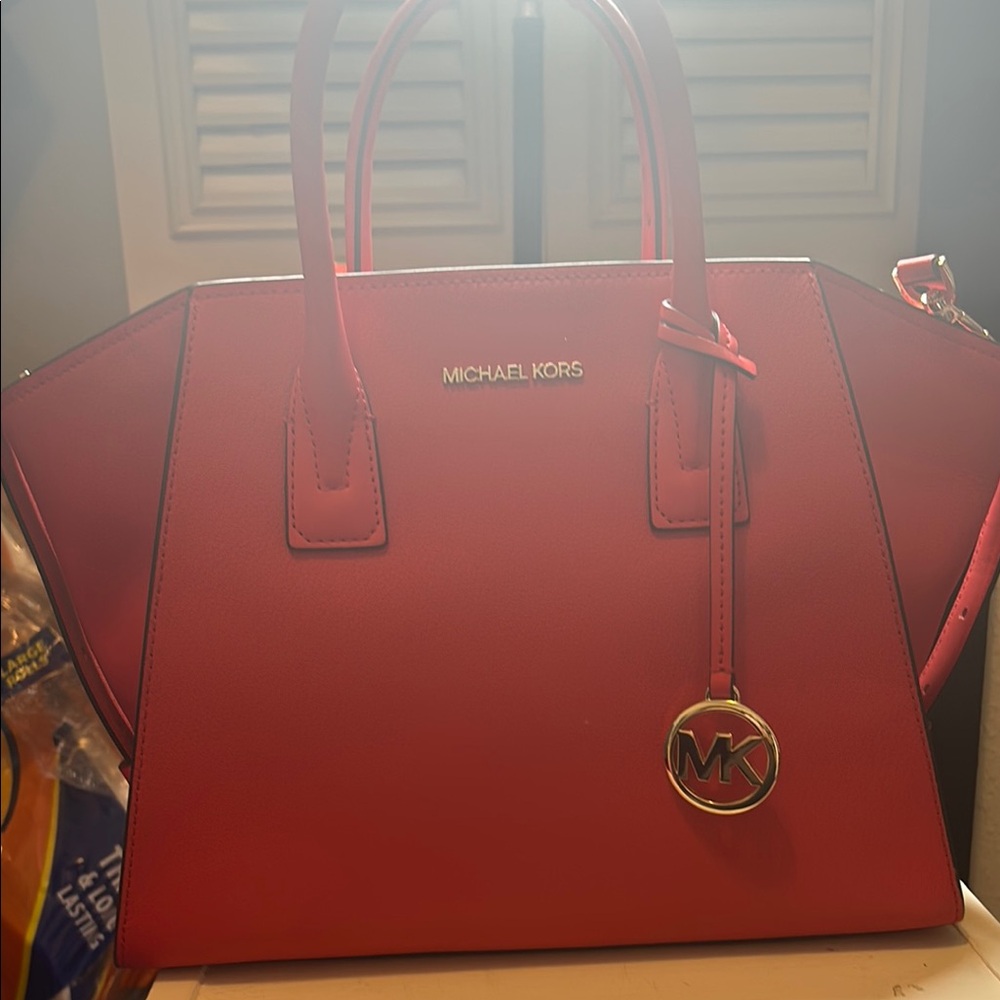Michael Kors Women's Watermelon/Coral Color Handbag